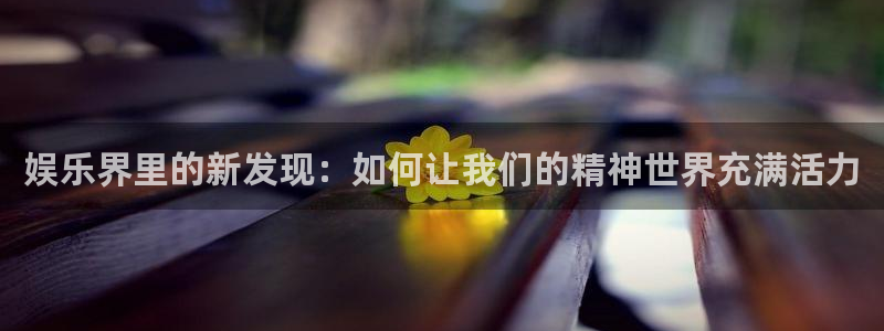 星欧娱乐3登陆：娱乐界里的新发现：如何让我们的精神世界充满活力