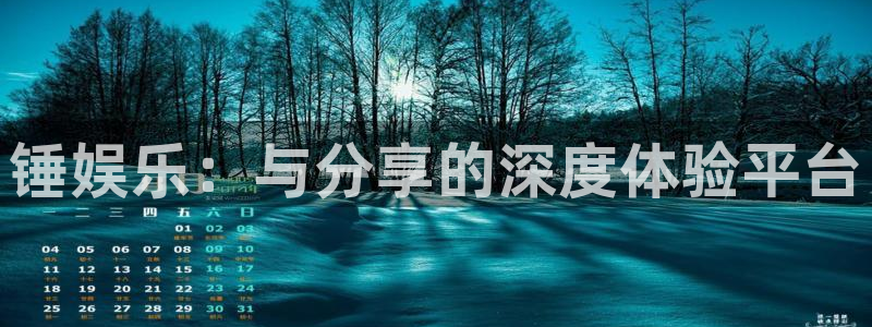 星欧娱乐代理：锤娱乐：与分享的深度体验平台